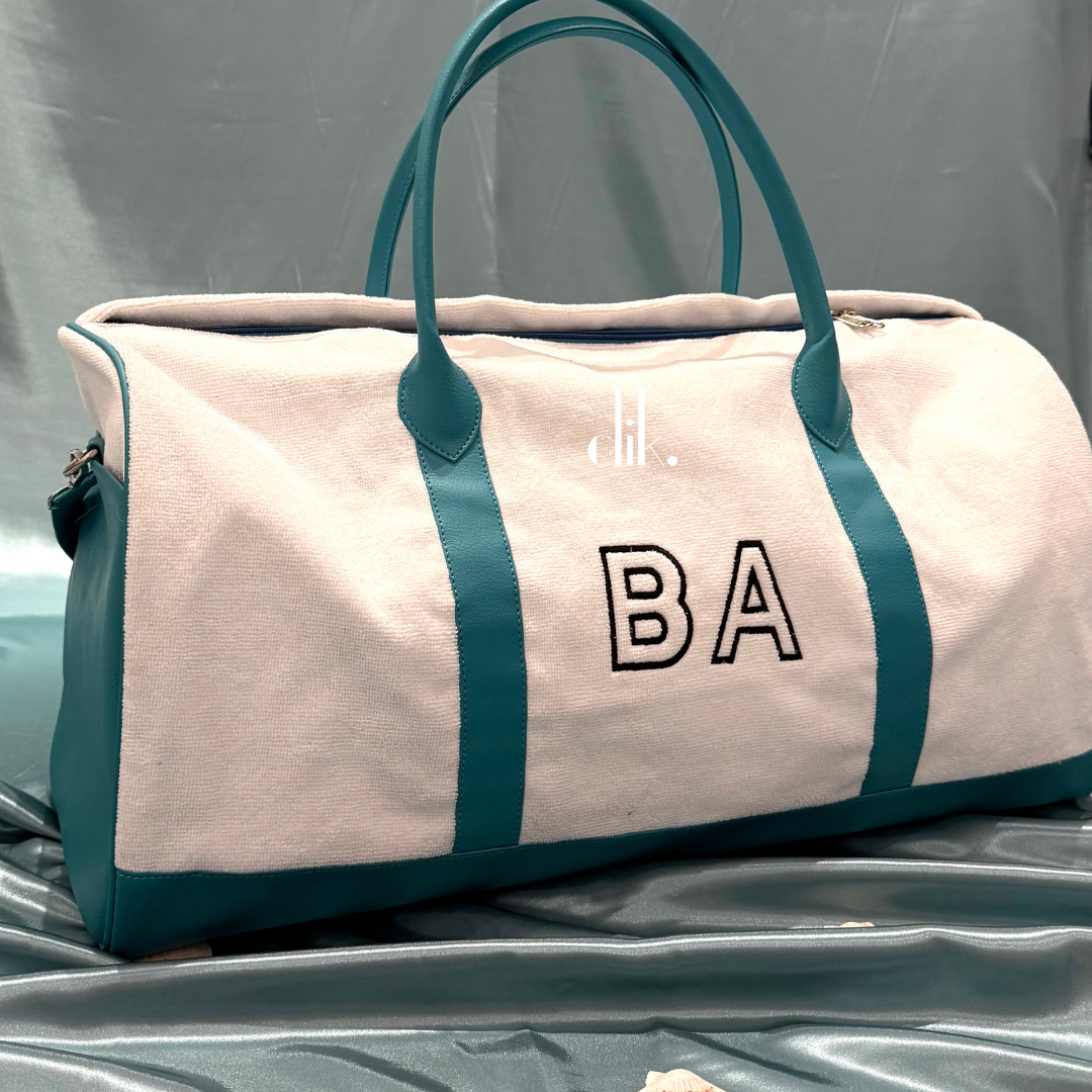 Riviera Bag Kuwait | Leather & Towel Fabric Duffel – clik