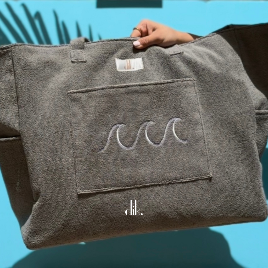 Carry-All Terry Tote Bag Kuwait | Custom Travel & Beach Bag – clik
