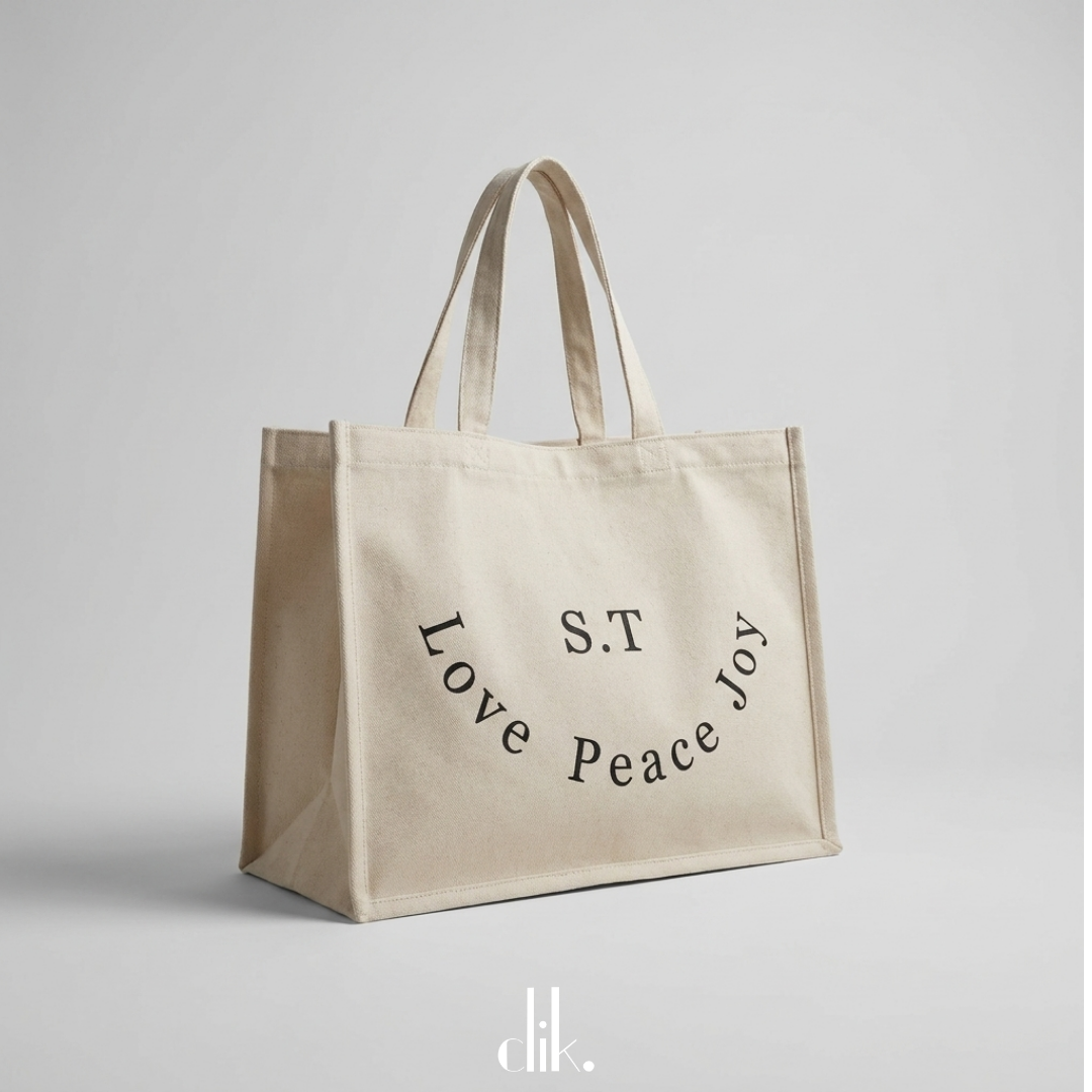 Oversize Tote Bag Kuwait | Custom Canvas Tote – clik