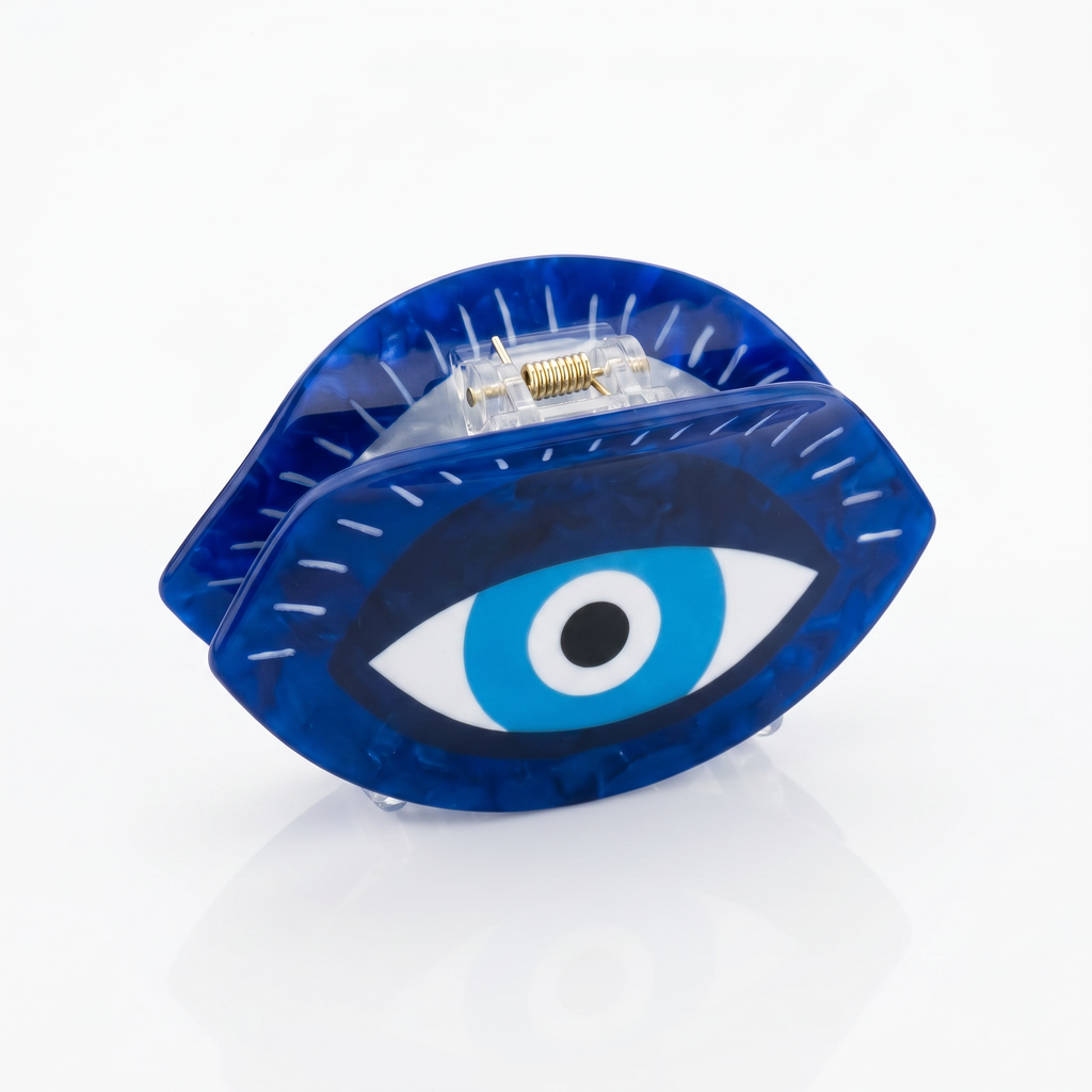 Evil Eye Blue Hair Clip