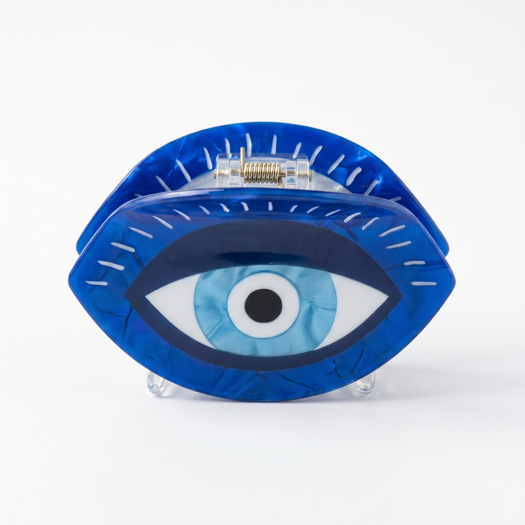 Evil Eye Blue Hair Clip